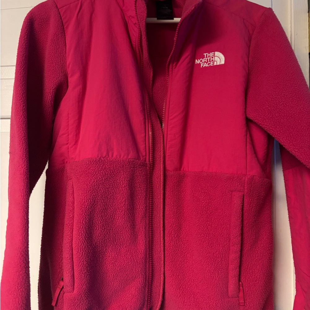 The North Face Pink Fleece Jacket Girls 14/16